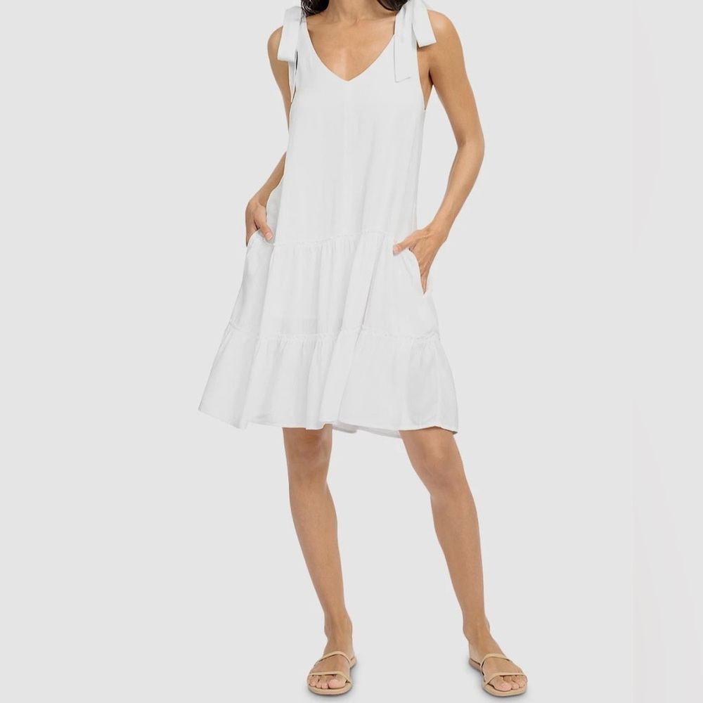 NWT Splendid Tie Shoulder Relaxed Mini Dress